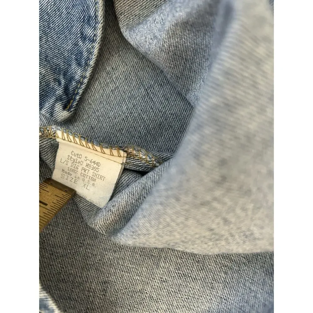 Karl Kani Shirt Vintage Denim 2Pac 90’s Hip Hop Made In USA Size XL